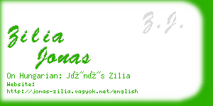 zilia jonas business card